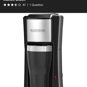 Black & Decker Silver and Black Coffee Brewer